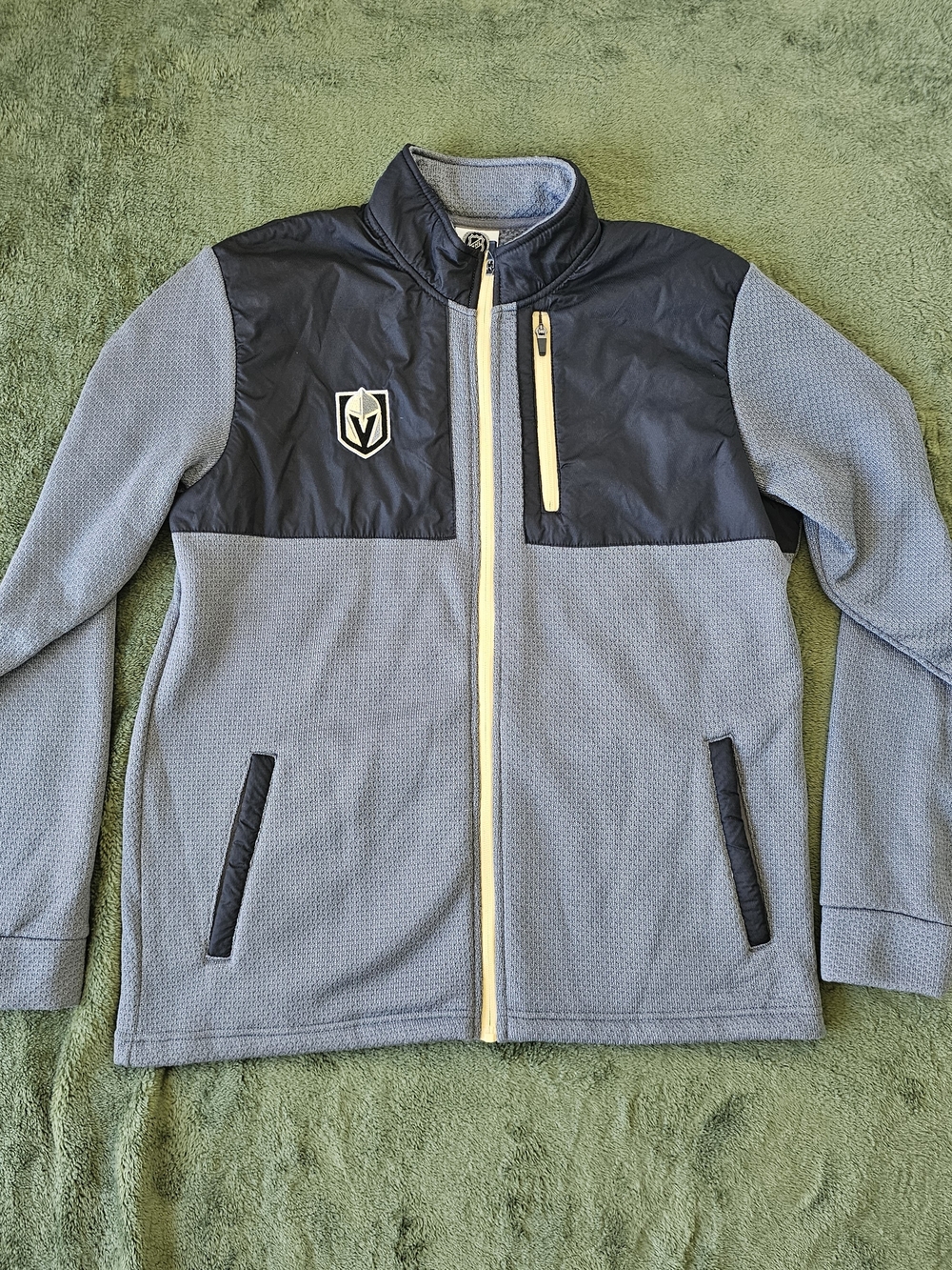 Golden Knights Gray Mens Full-Zip Fall Jacket Size Large Like New Condition